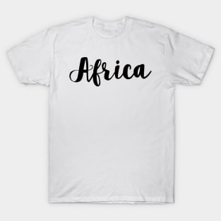 Africa lettering T-Shirt